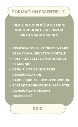Formation essentielle en communication digitale pour débuter et poser des bases solides.